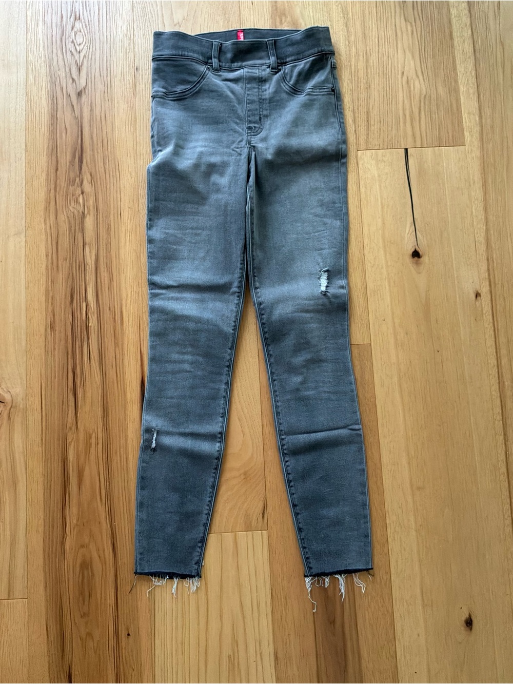 SPANX Gray Distressed Skinny Jeans/Jeggings, Size XS/TP